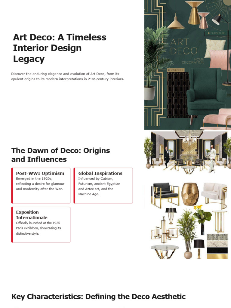 Art Deco A Timeless Interior Design Legacy | PDF | Art Deco | Interior ...