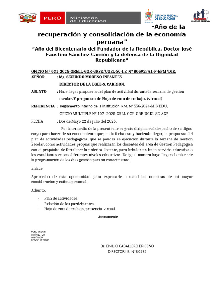 Plan de Actividades para Gestión Escolar 2025 | PDF | Evaluación ...