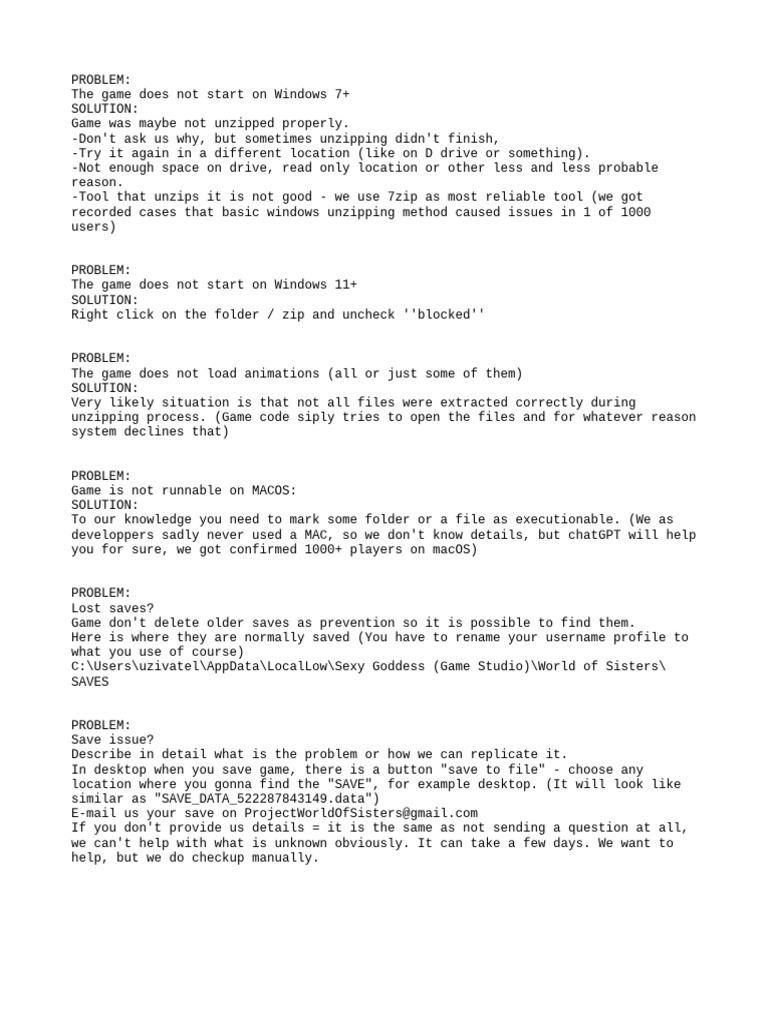 Troubleshooting Game Issues on Windows & Mac | PDF