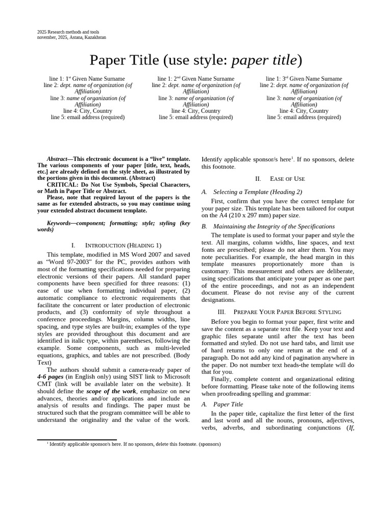 2025-Final Paper-Requirements | PDF | Grammatical Number | Bracket