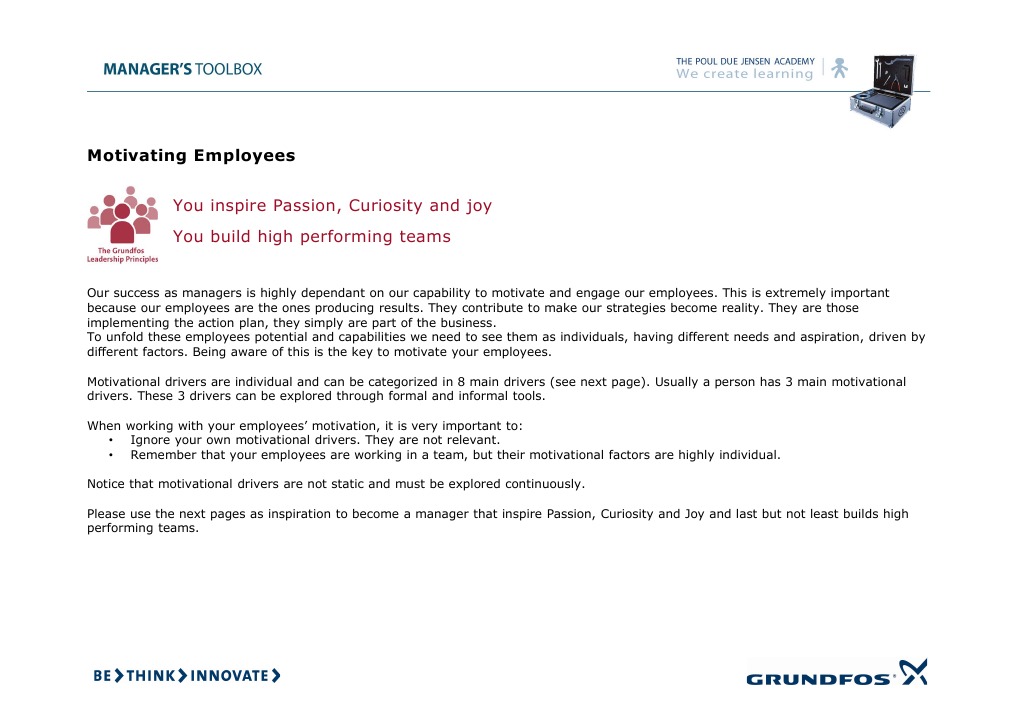 Employee Motivation Strategies Explained | PDF | Curiosity | Motivation
