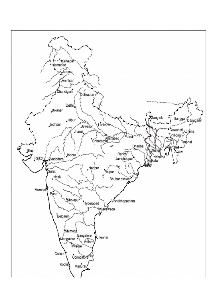 River Map of India | PDF