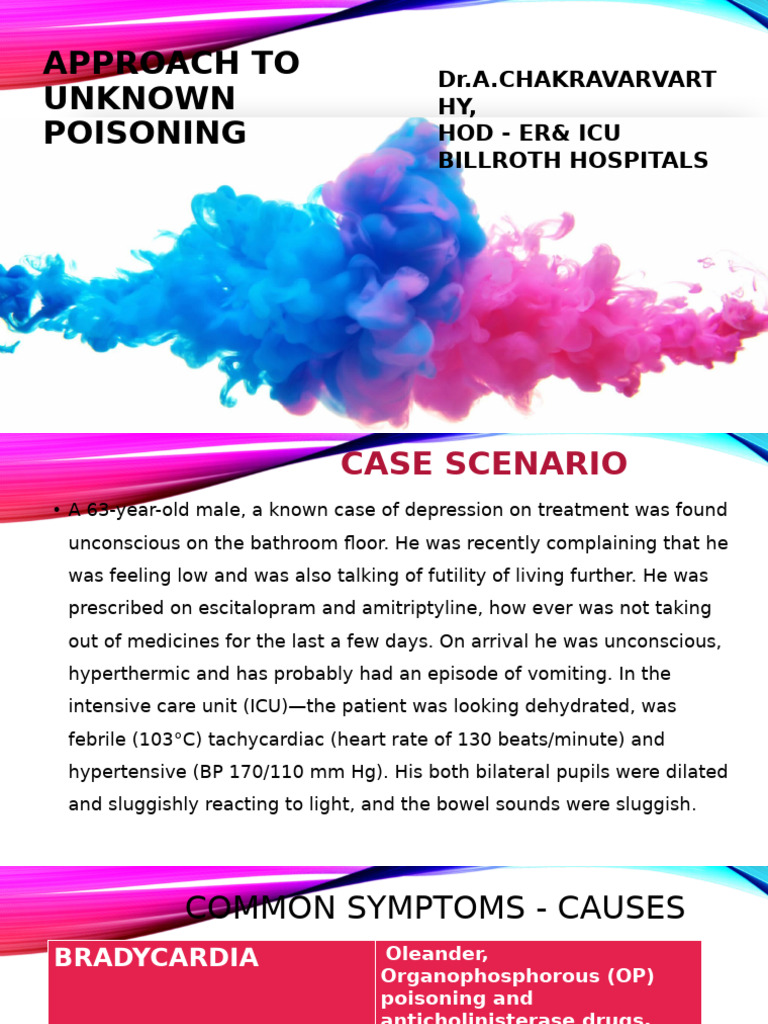 Algorhythmic Approach To Unknown Poisoning | PDF | Drugs | Drugs Acting ...