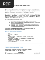 Questionnaire RPS Gollac Complet 2a8666f8d6 | PDF