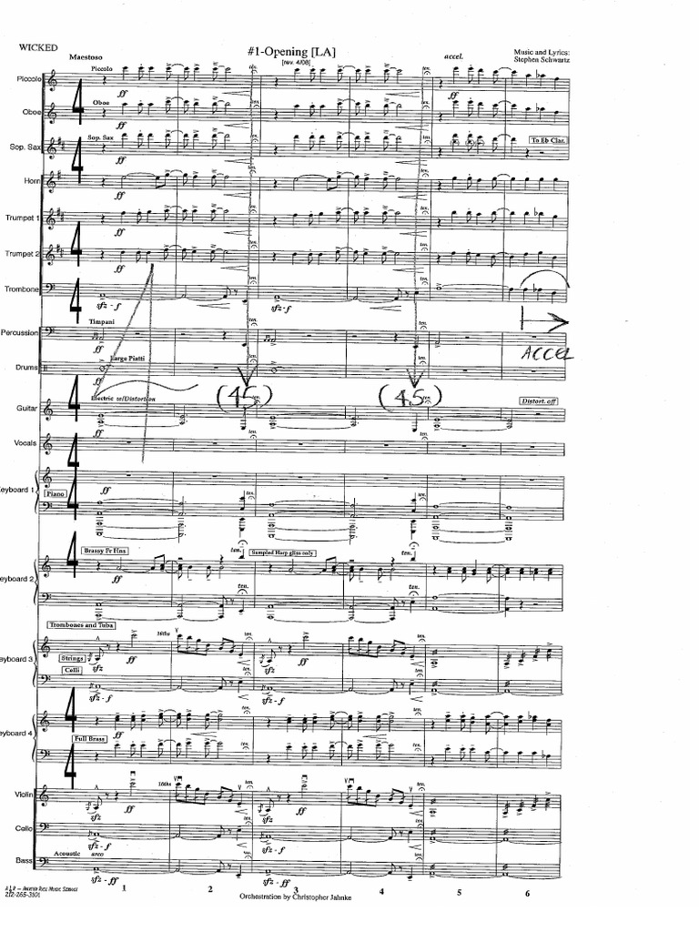 Wicked Full Score | PDF