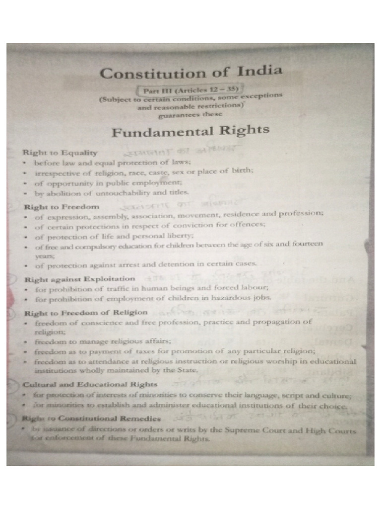 Fundamental Rights | PDF