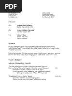 ACLA Program Draft 2011 | PDF | Romanticism