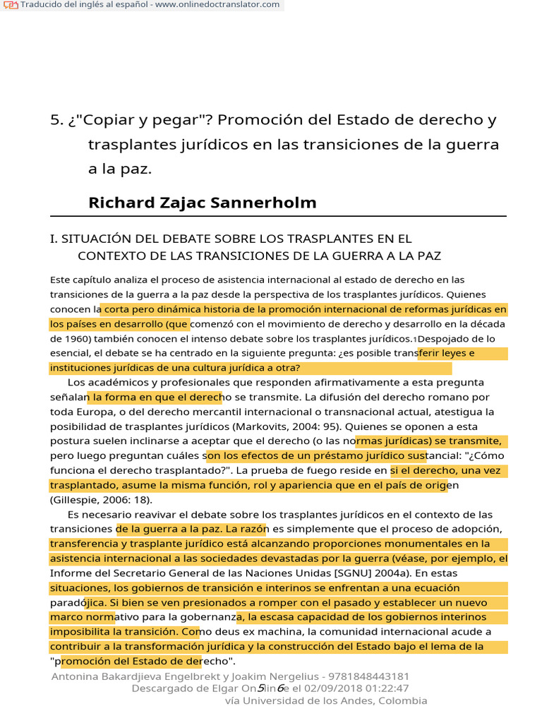 9 Cut-And-Paste. Rule of Law Promotion and Legal Transplants in War To ...