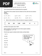 Cube Numbers Practice Questions | PDF