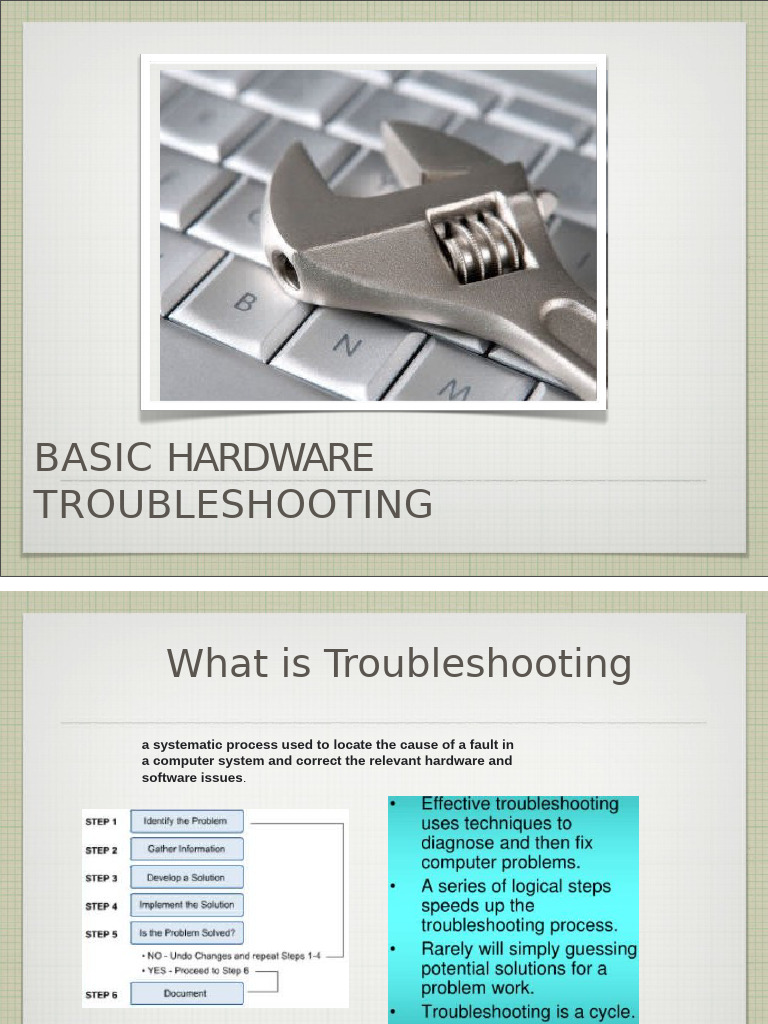 Essential PC Hardware Troubleshooting Guide | PDF | Troubleshooting ...