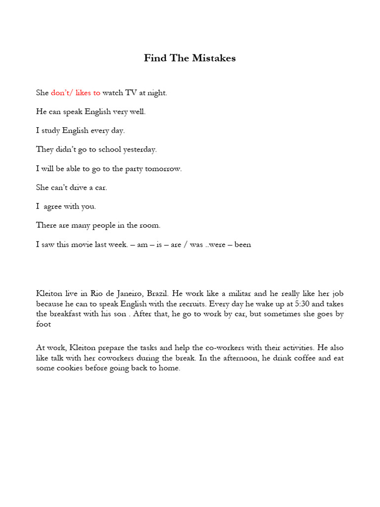 Common English Mistakes Explained | PDF