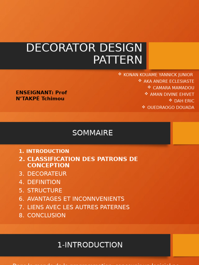 Comprendre le Design Pattern Décorateur | PDF | Interface (Informatique ...
