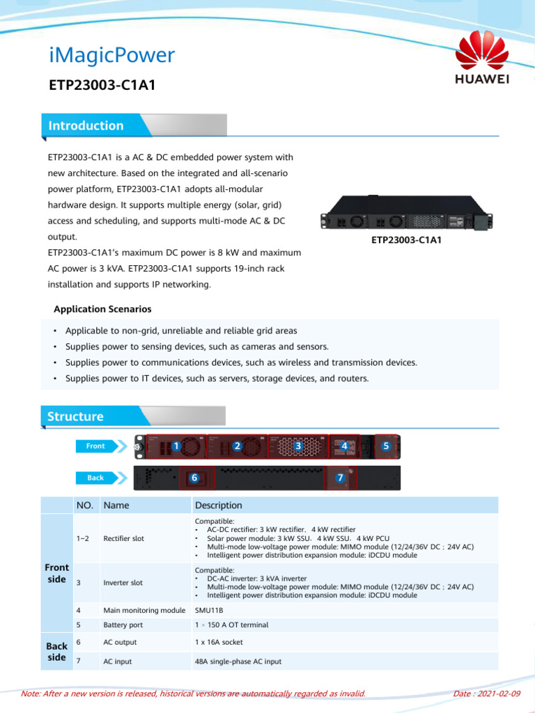 ETP23003-C1A1 Power System Overview | PDF | Power Inverter ...