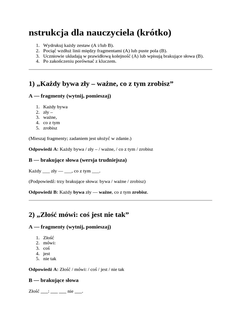Hasło Złość | PDF