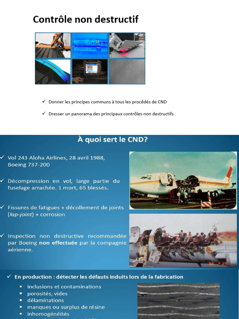Panorama des Méthodes de CND | PDF | Contrôle non destructif ...