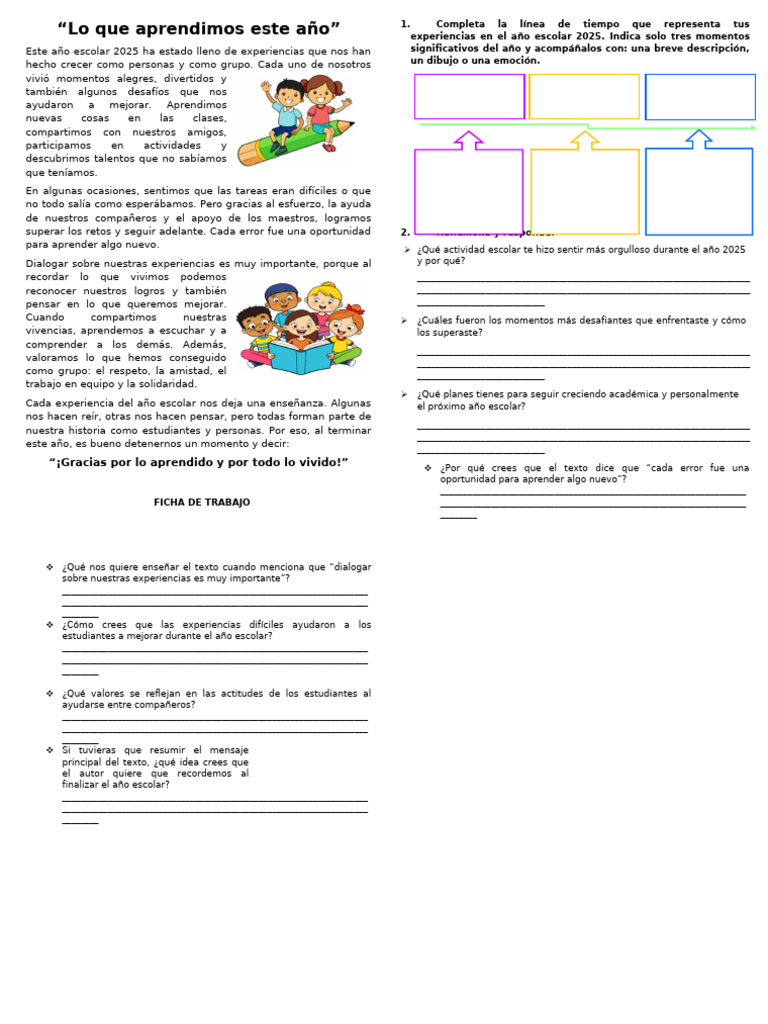 Ficha de Personal Social-Lunes 17 de Noviembre | PDF