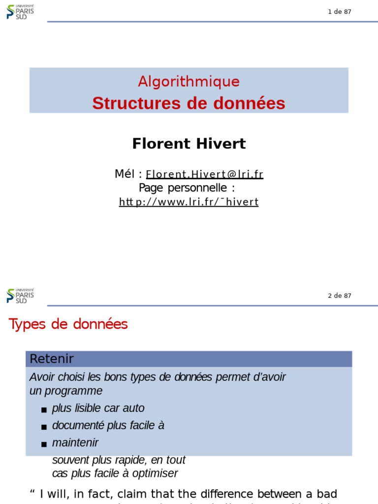 Structures de données : Tableaux en C et Java | PDF | Variable ...