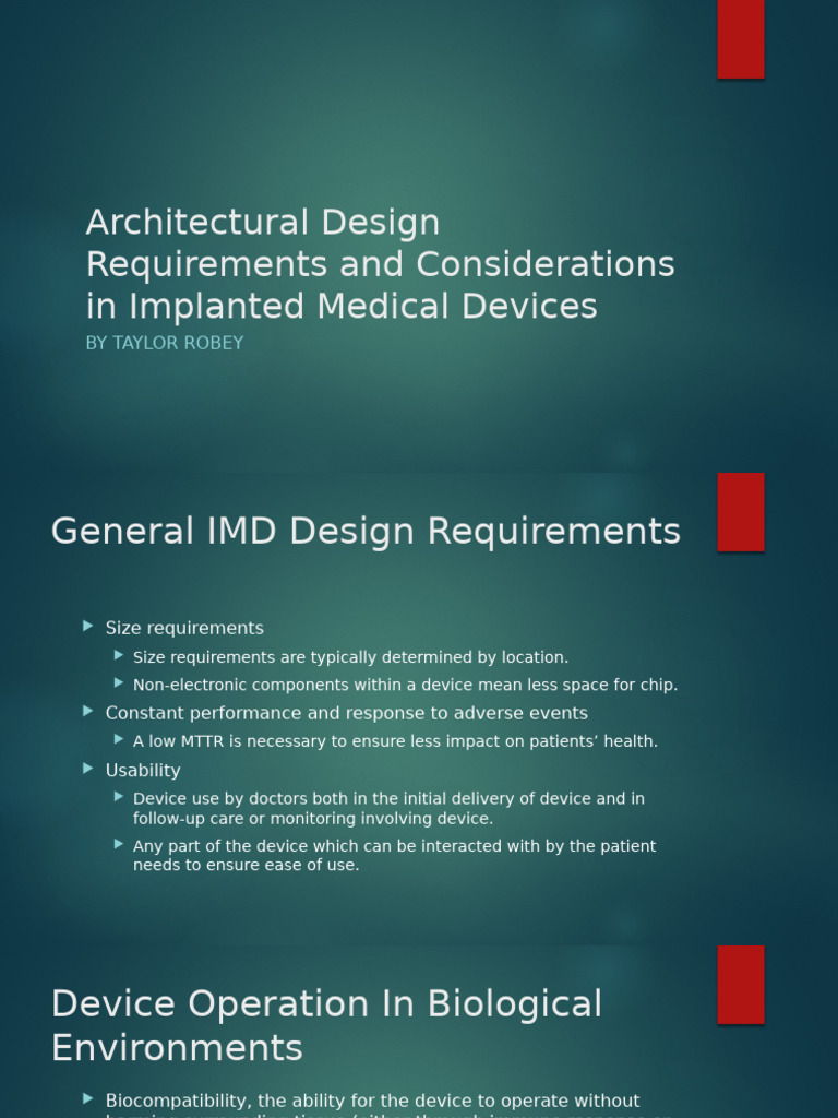 IMD Design | PDF | Energy Storage | Rechargeable Battery