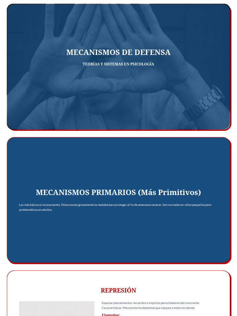 Mecanismos de Defensa en Psicología | PDF | Trauma psicólogico | Las ...
