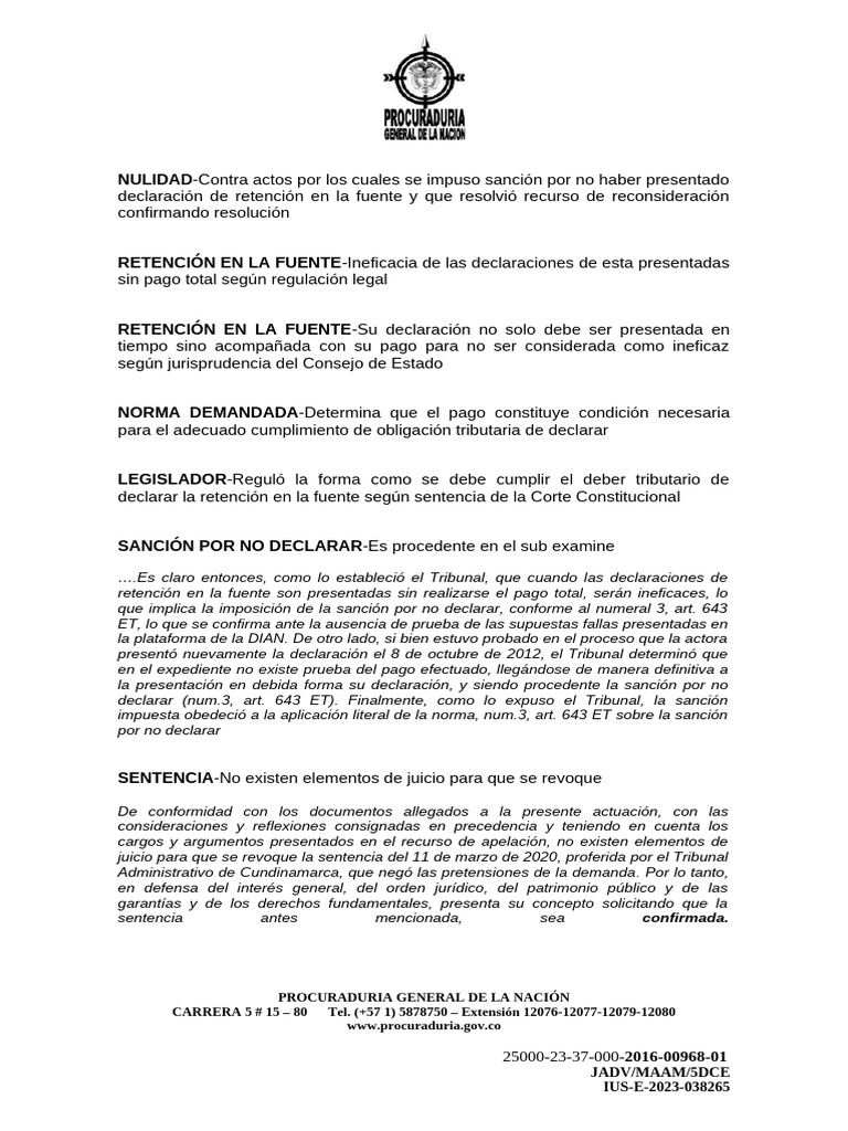 Concepto 23-27 | PDF | Sentencia (ley) | Caso de ley