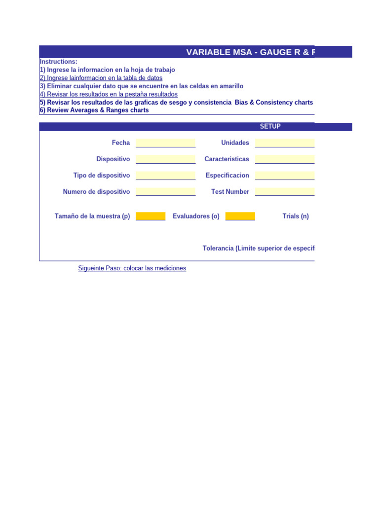 Gage R&R format | PDF