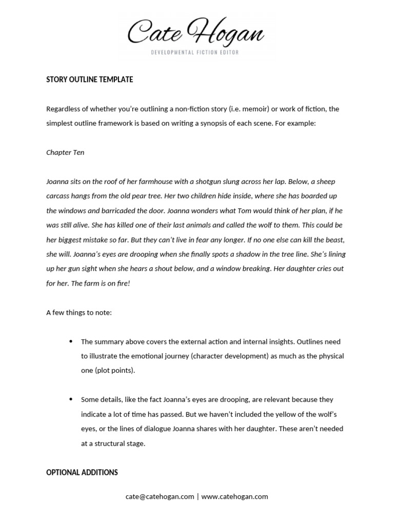 Story Outline Template Doc | PDF