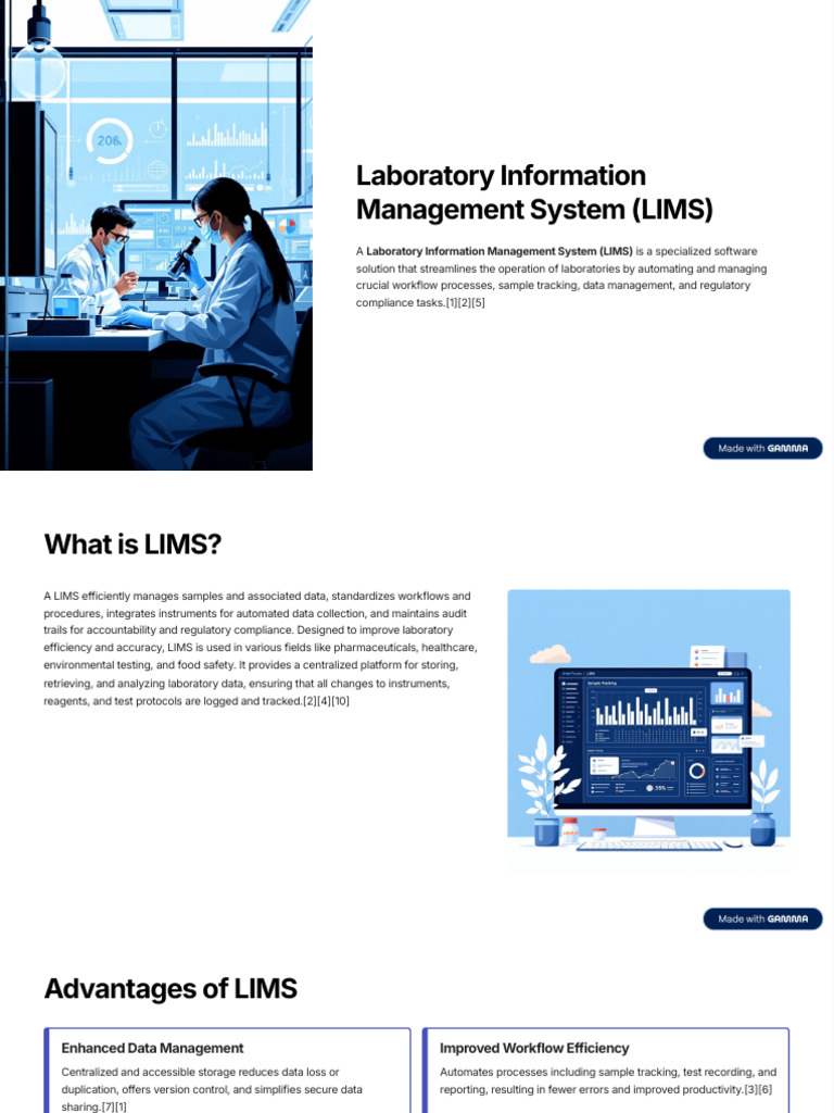 Laboratory Information Management System LIMS | PDF | Laboratories ...