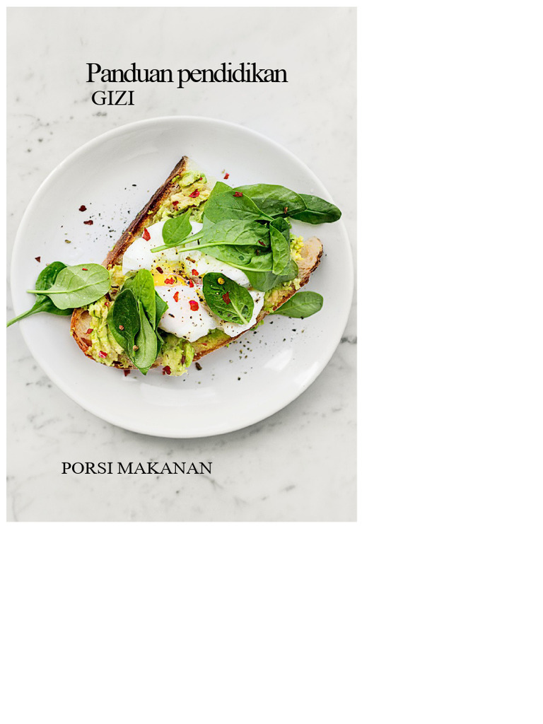 Panduan Porsi Makanan Sehat | PDF