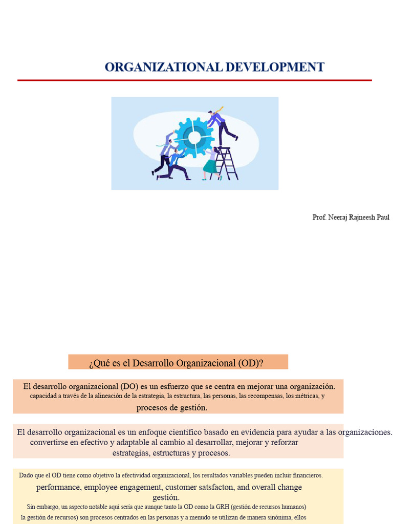 Desarrollo Organizacional: Estrategias y Objetivos | PDF | Gestión de ...