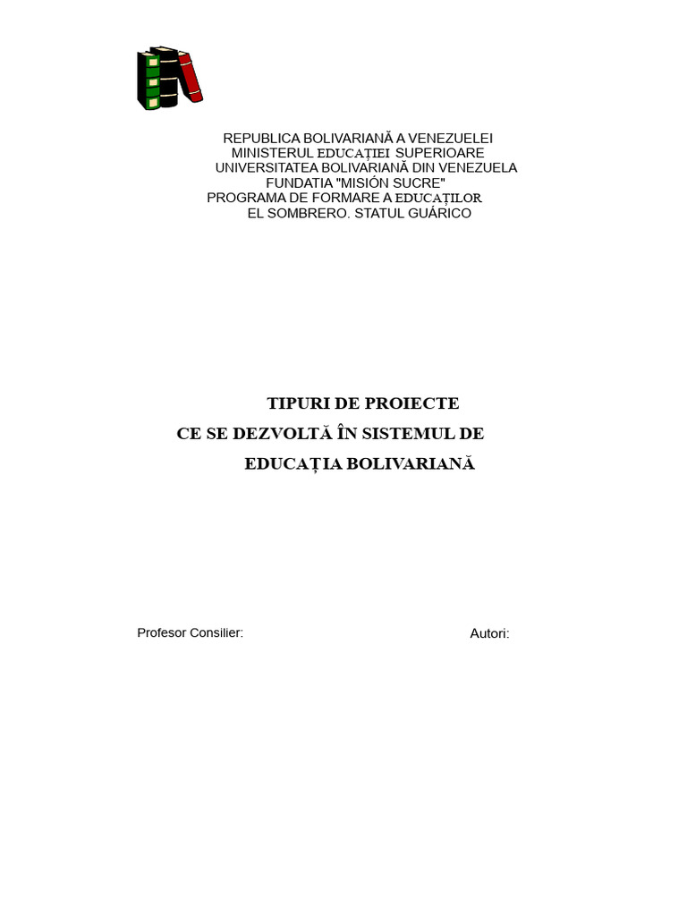 Tipuri de Proiecte Educaționale. Semestrul IV | PDF