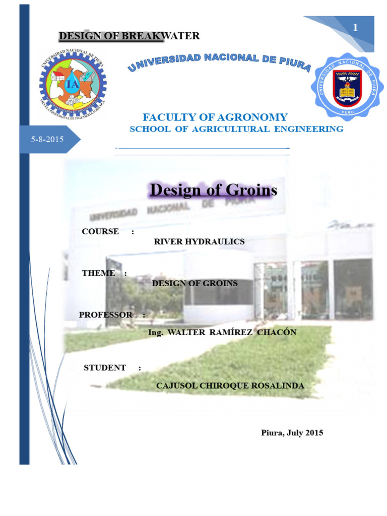 Design of Groins for River Defense | PDF | River | Earth Sciences
