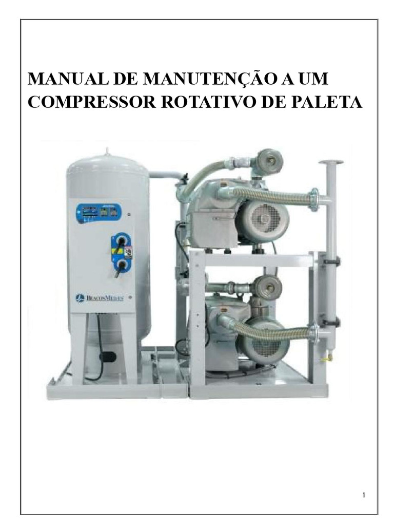 Manutenção de Compressor Rotativo de Paletas | PDF | Engenharia Mecânica