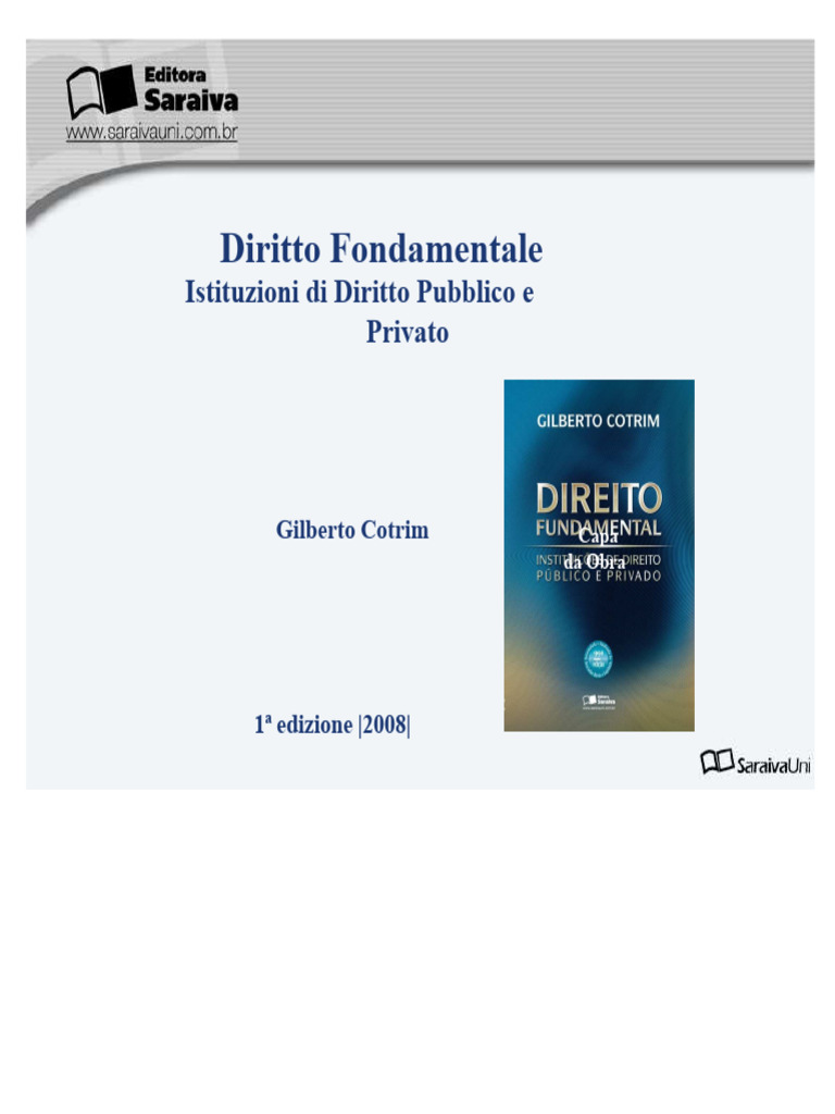 Libro Di Diritto Fondamentale | PDF