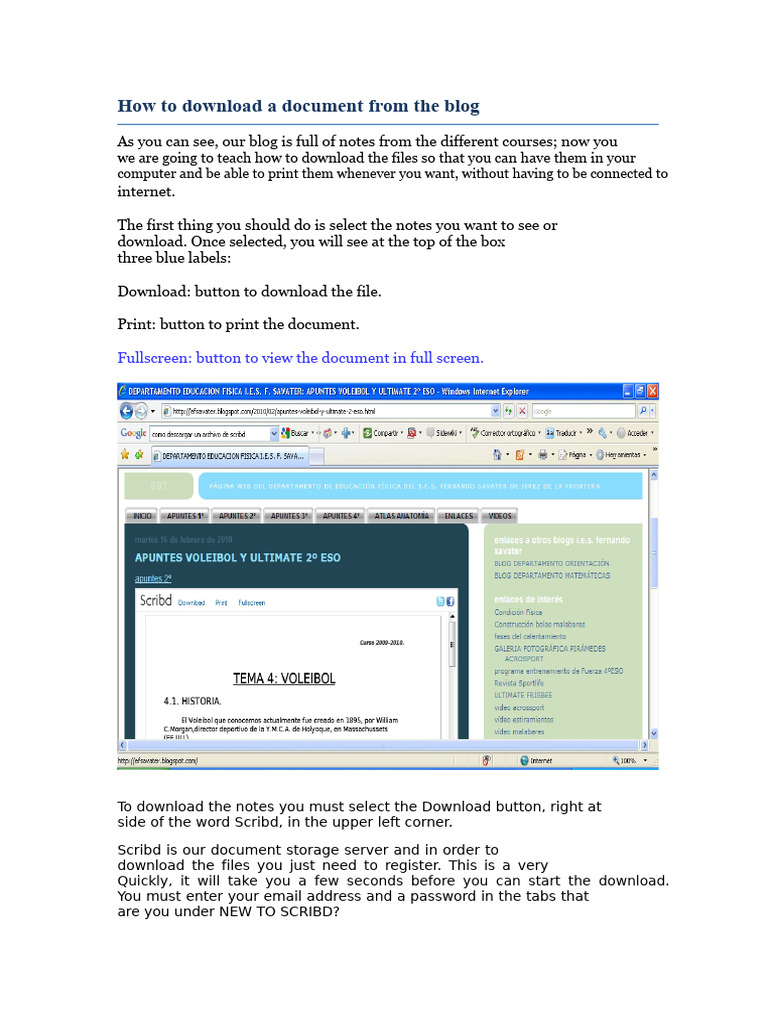 Downloading Blog Documents Guide | PDF