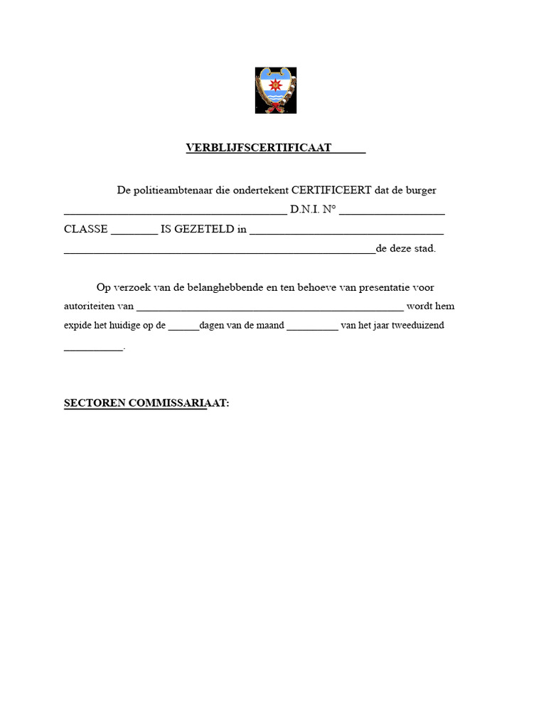 Verblijfsvergunning | PDF