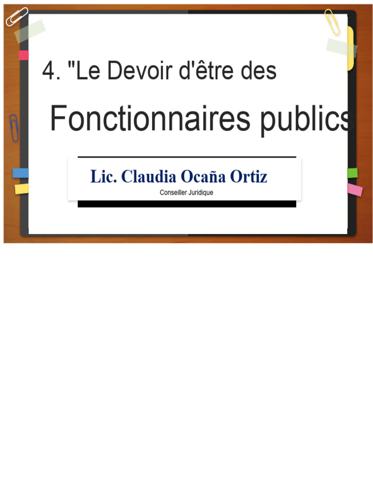 Devoirs et principes des fonctionnaires | PDF | Harcèlement | Loi