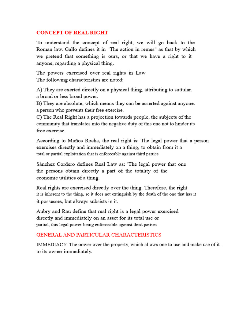 Activity 2. Real Rights 2 | PDF | Property | Rights