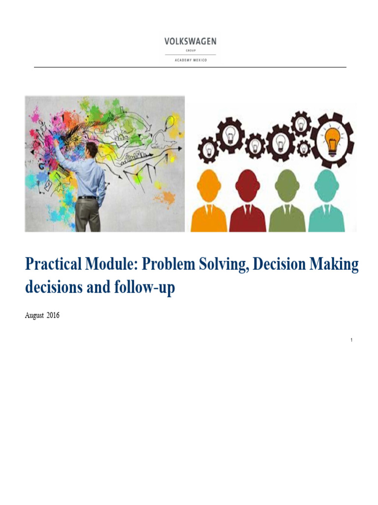 Problem Solving & Decision Making Guide | PDF | Methodology