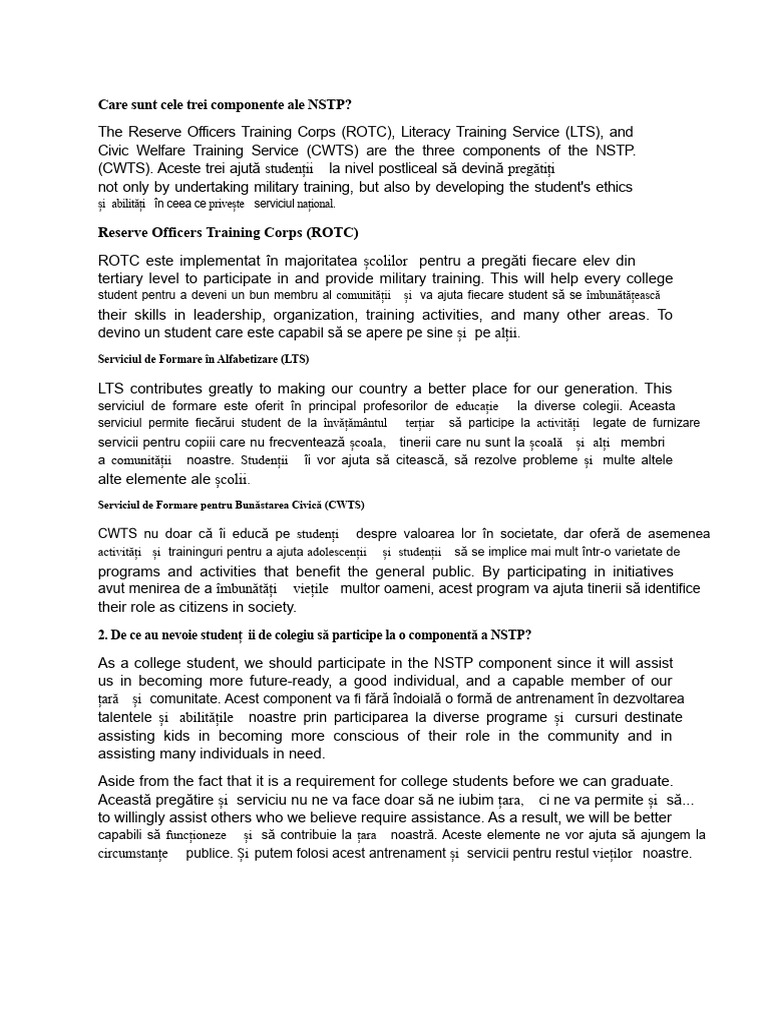 NSTP 1 Final | PDF