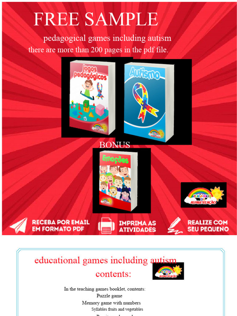 Autism Educational Games PDF Guide | PDF | Linguistics