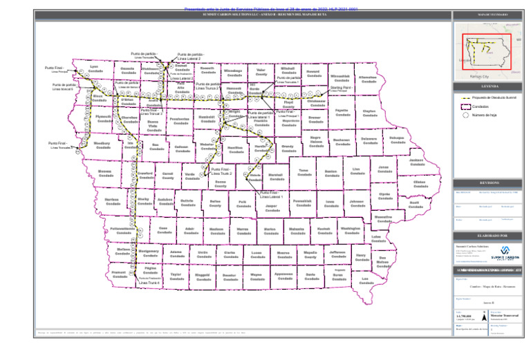 Mapa de Summit Carbon Solutions Iowa | PDF