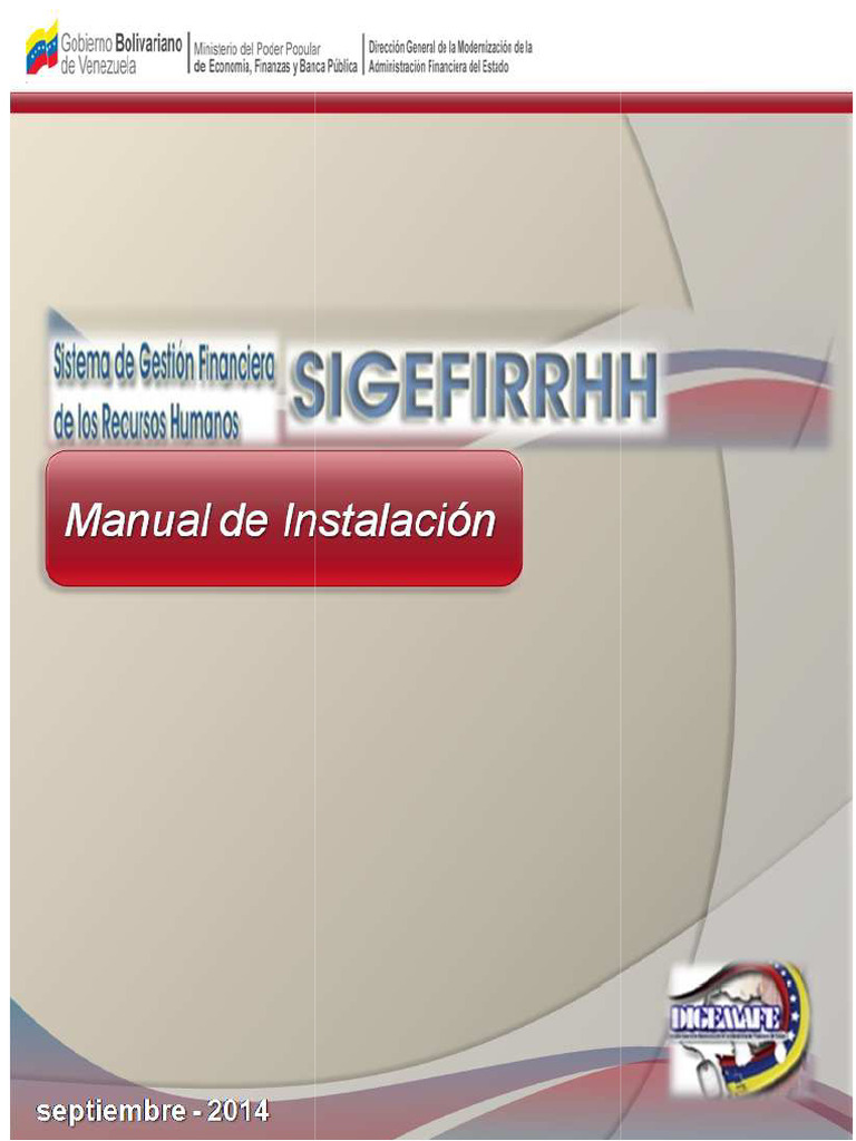 SIGEFIRRHH Installation Guide | PDF | Postgre Sql | Databases