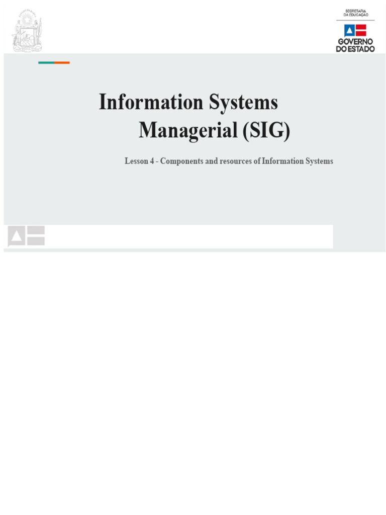 Components of Information Systems Explained | PDF | Information | System