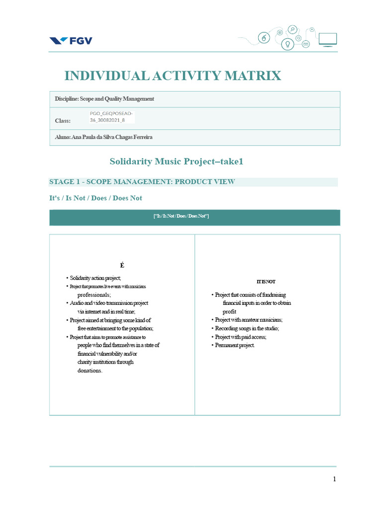 Ger Scope Quality AI FGV | PDF | Project Management | Business