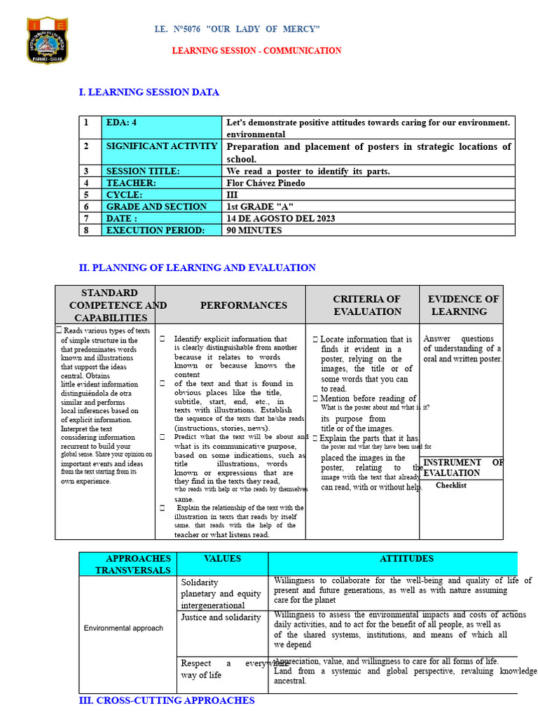 Session We Read A Poster | PDF | Information | Learning