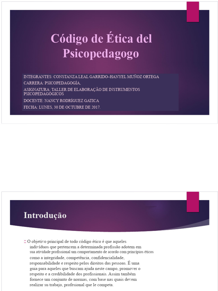 Código de Ética do Psicopedagogo | PDF | Sanções (jurídico ...
