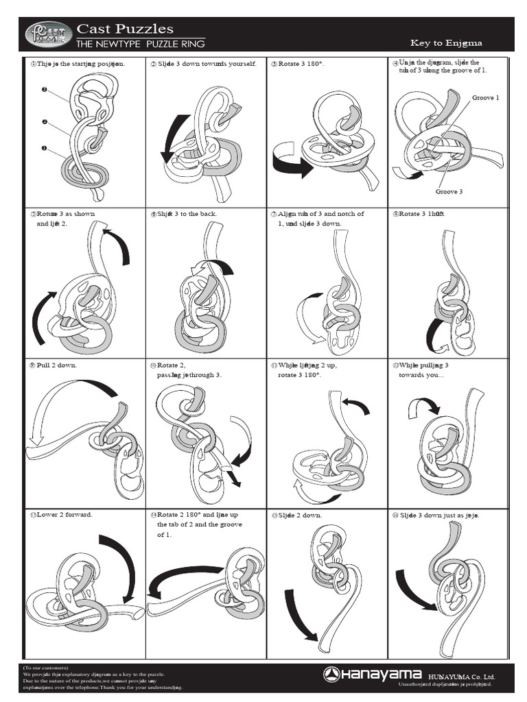 Cast Puzzle Instructions and Key | PDF