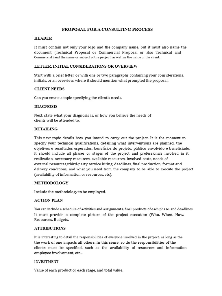 Consulting Proposal Template Guide | PDF