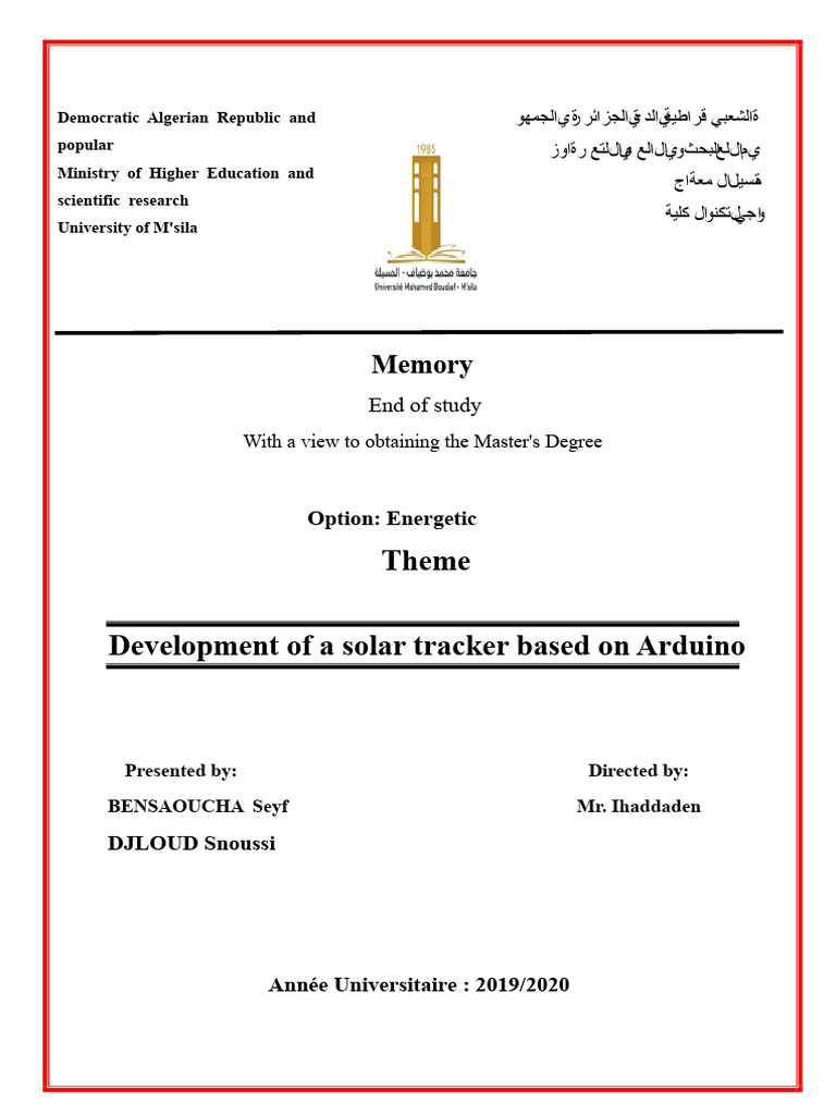 Arduino-Based Solar Tracker Development | PDF | Solar Energy | Equator