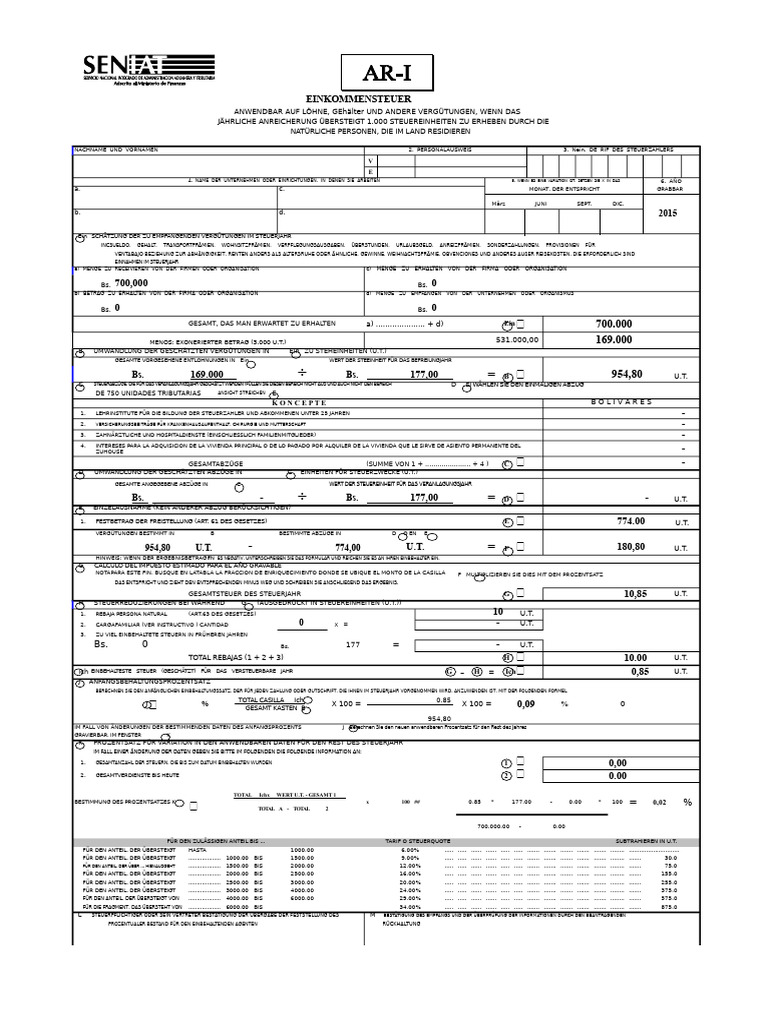 ARI Formular | PDF